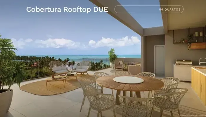 ROOFTOP EXCLUSIVO 3 QUARTOS BEIRA-MAR EM CARNEIROS | ORLA DUE
