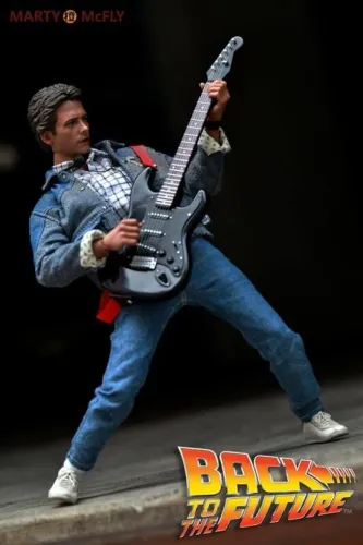 Marty McFly - Hot Toys  - 'De Volta para o Futuro'  SPECIAL EDITION COM GUITARRA BACK TO T