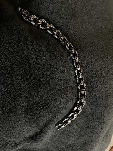 Pulseira de Prata - Caveira