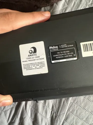 caixa de som philco 220w