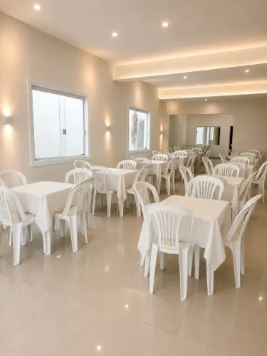 Salão de Festas, locação : 300$ a diária