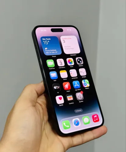 Vendo ou troco iPhone 14 Pro Max 128gb Com Nota fiscal (aceito cartão )