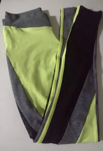 Calça Fitness Cinza/Preto