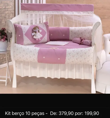 Kit berço 10 peças menina