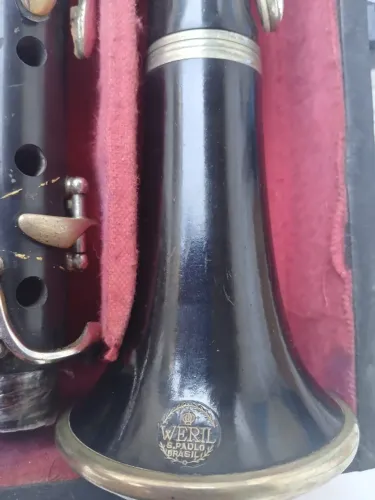 Clarinete Antigo Weril (Relíquia) boquilha Vandorem B45 Completo 