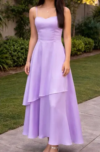 Vestido longo roxo/lilás