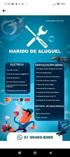 Marido de aluguel/montador de móveis