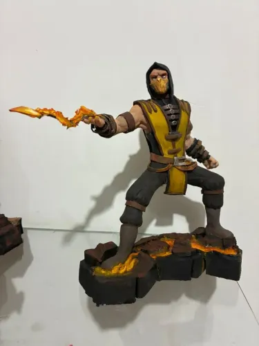 Escultura scorpion_ mortal kombat 20 cm