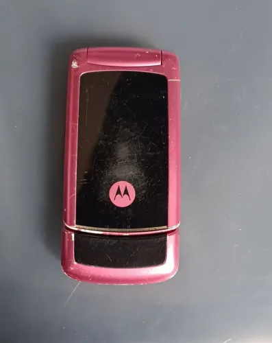 Motorola flipphone rosa antigo celular