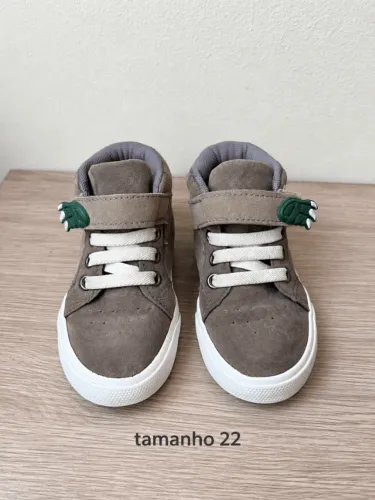 tênis infantil dino marrom 22