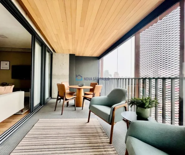 Studio com 49,41m² em Vila Nova Conceição, pronto para morar.