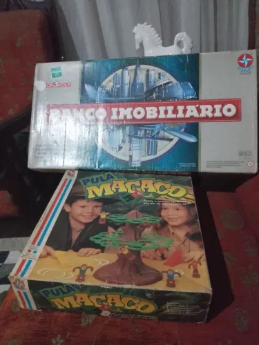 Lote de jogos de tabuleiro antigos da estrela