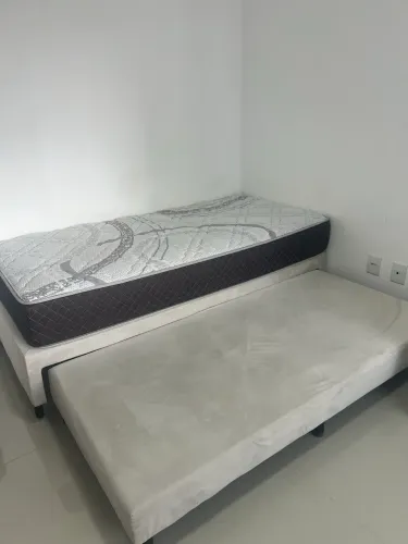Cama solteiro contendo: Base mais Cama Auxiliar mais Colchão Solteiro Ecoflex