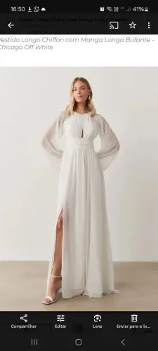 Vestido noiva minimalista