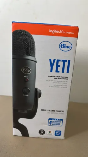 Microfone Blue Yeti / Usado Apenas 2 vezes 
