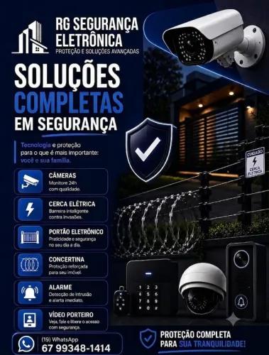 Rg Manutenção e Instalação de Equipamentos de Segurança eletrônica 