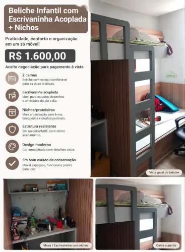 Beliche Modulado com Escrivaninha