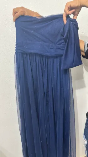 Vestido de Festa Azul Marinho