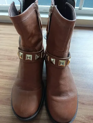 Bota cano curto Couro legítimo n.36