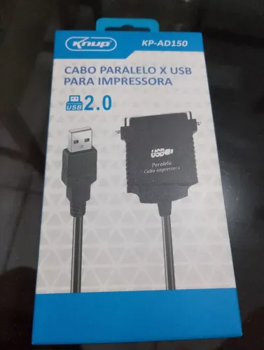 Cabo paralelo x usb para impressora