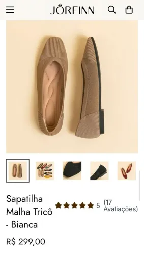 Sapatilha Malha Tricô JÔRFINN