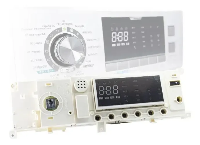 Placa Chicote e Valvulas da Lava e Seca Midea 10.2lg Storm Wash