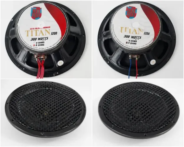 Alto Falante Titan 15 POLEGADAS 1200W 8 Ohms (Par) - Usados Funcionando