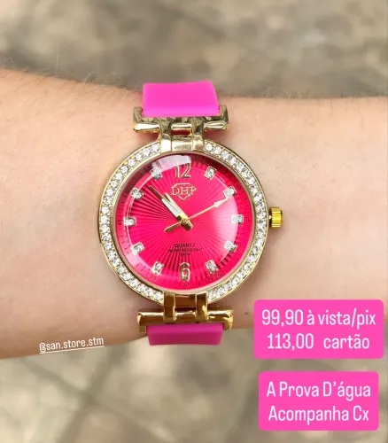Relógio Pink - A Prova Dagua