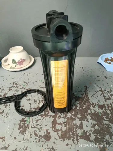Filtro para entrada de água na caixa d'água