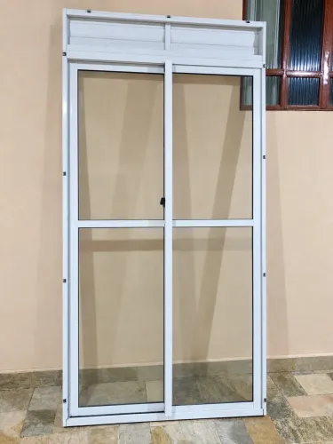 Porta Sasazaki - Alumínio e Vidro 2 Folhas