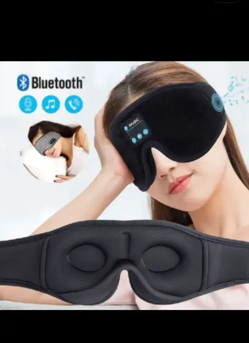 Máscara para os olhos, máscara de sono, fones de ouvido Bluetooth confortáveis