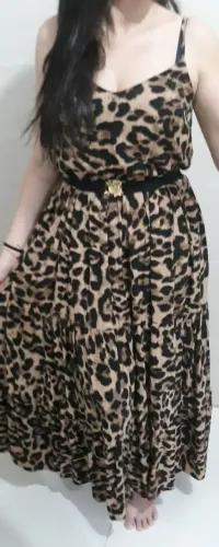 Vestido animal print M