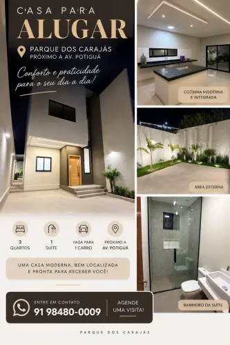 CASA NO CORAÇÃO DO PARQUE DOS CARAJÁS