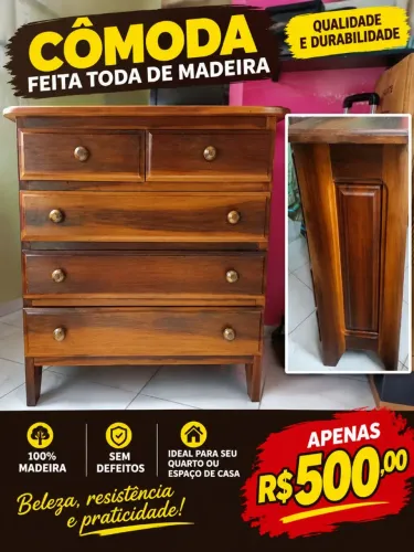 Cômoda de Madeira 