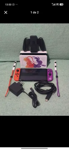 Nintendo Switch OLED Edição Pokémon Scarlet & Violet Desbloq 256GB