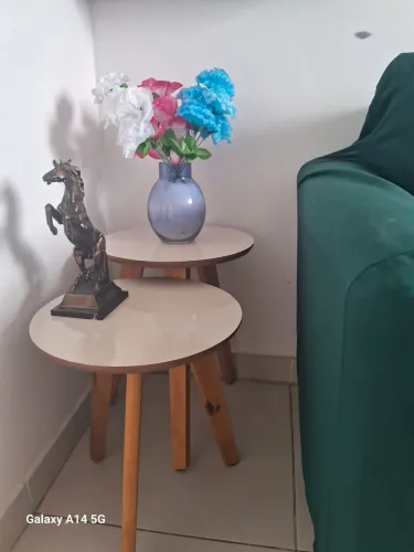 VENDO 02 MESINHAS DE APOIO PARA SALA OU SOFÁ R$:60,00
