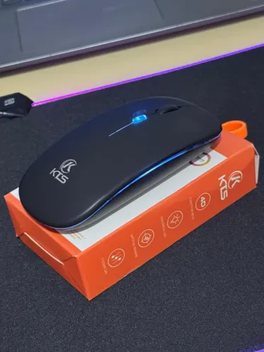 Mouse Sem Fio RGB LED