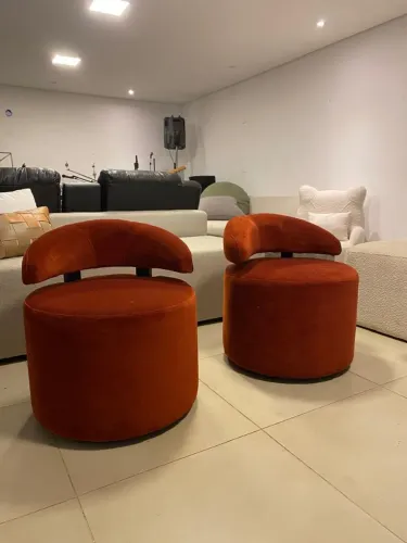 Poltronas Decorativas Design Moderno - Terracota