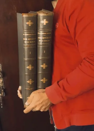 Dom Quixote monumental 1876 - 2 volumes - Raríssimo