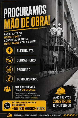 QUEREMOS TERCEIRIZAR O SEU SERVIÇO!