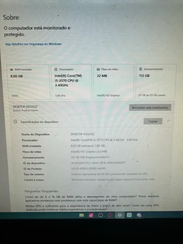 Vendo ou troco pc gamer simples 