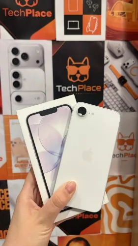 iPhone 17e 256GB BRANCO Seminovo 100%-Garantia Apple 29/05/2027-Retire em loja física 