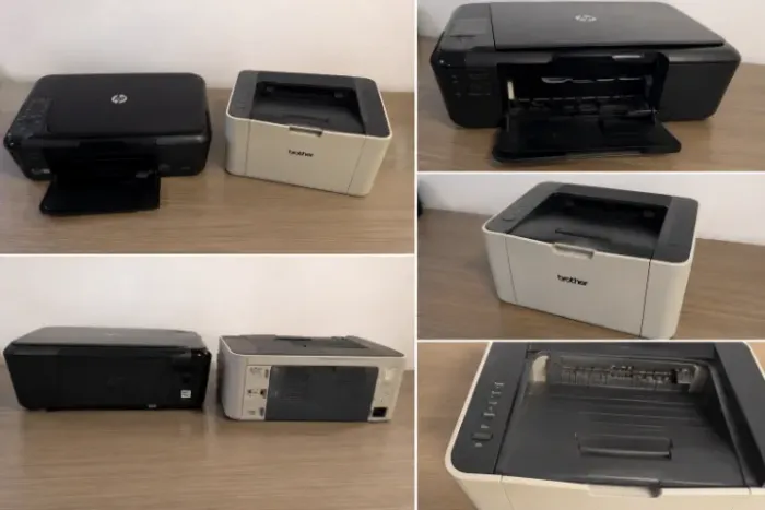 Lote Impressoras HP Colorida + Brother Laser | Precisam de Manutenção ?