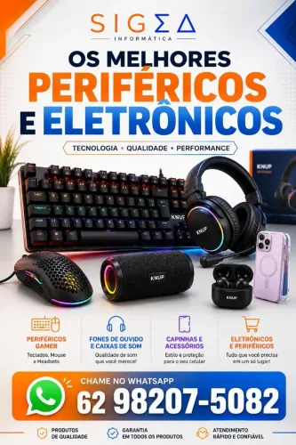 Venda de eletrônicos e periféricos e manutenção