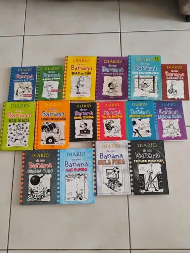 Coleção Diário de um Banana - 15 Livros - Ótimo Estado