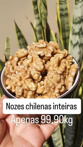 Nozes chilenas clarinhas e frescas
