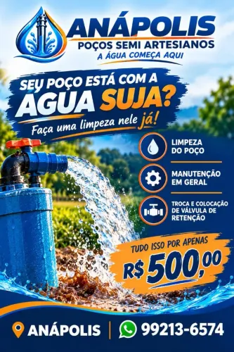 LIMPEZA DE POÇO SEMIARTESIANO
