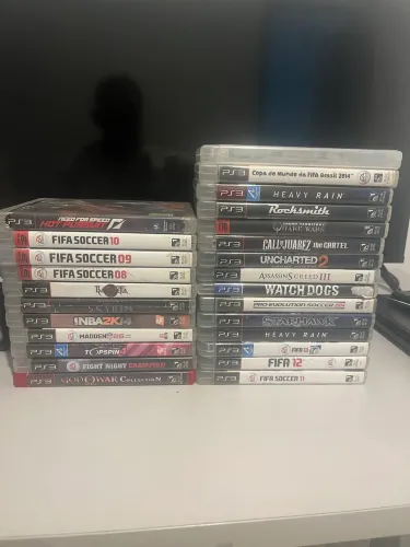 Lote com 26 jogos de ps3