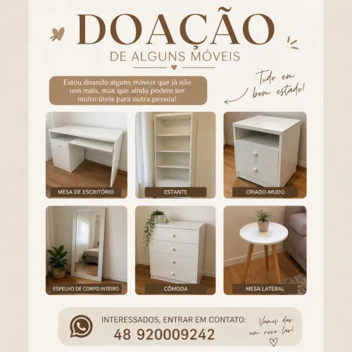 Doação de móveis 