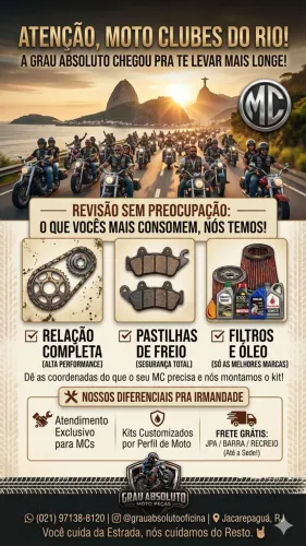 Kit revisão motos Honda/yamaha
